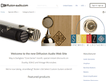 Tablet Screenshot of diffusion-audio.com